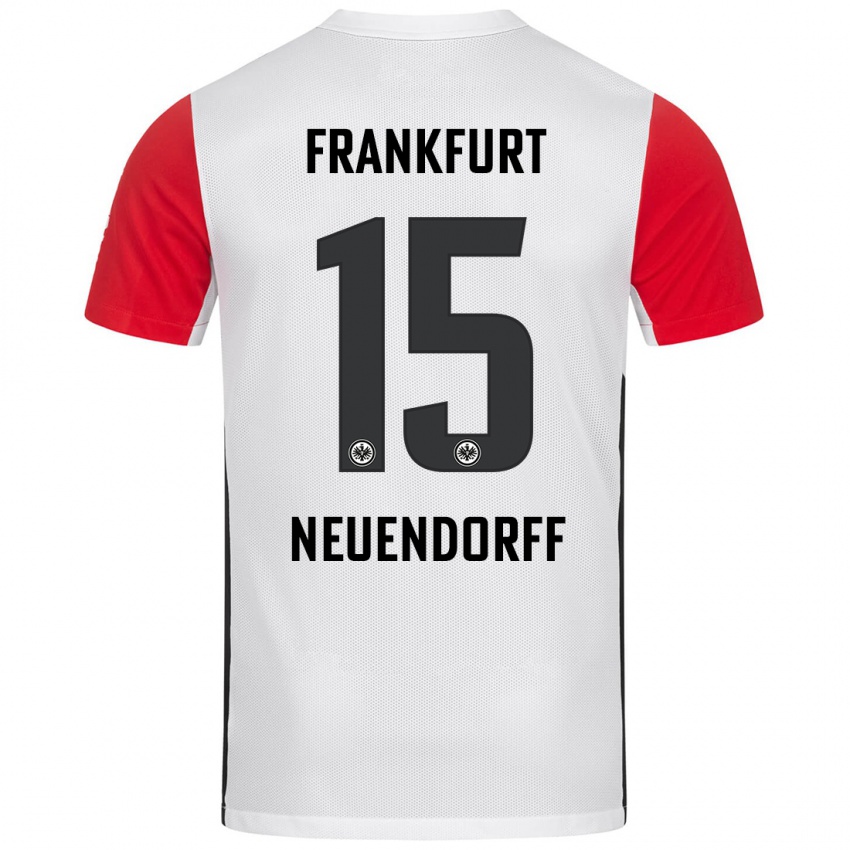 Niño Camiseta Nilo Neuendorff #15 Blanco Rojo 1ª Equipación 2024/25 La Camisa México