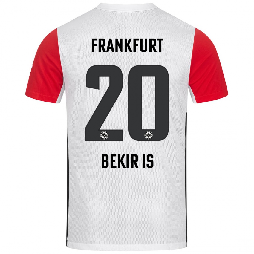 Niño Camiseta Eba Bekir Is #20 Blanco Rojo 1ª Equipación 2024/25 La Camisa México