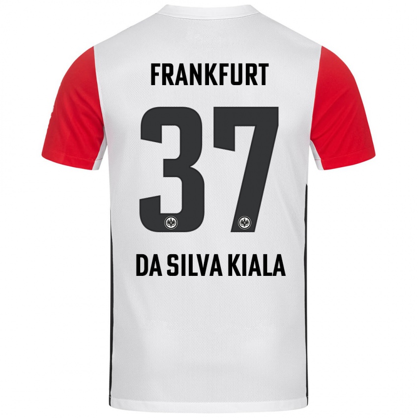 Niño Camiseta Joel Da Silva Kiala #37 Blanco Rojo 1ª Equipación 2024/25 La Camisa México