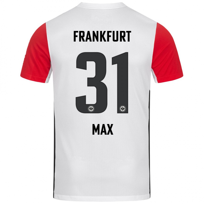 Niño Camiseta Philipp Max #31 Blanco Rojo 1ª Equipación 2024/25 La Camisa México