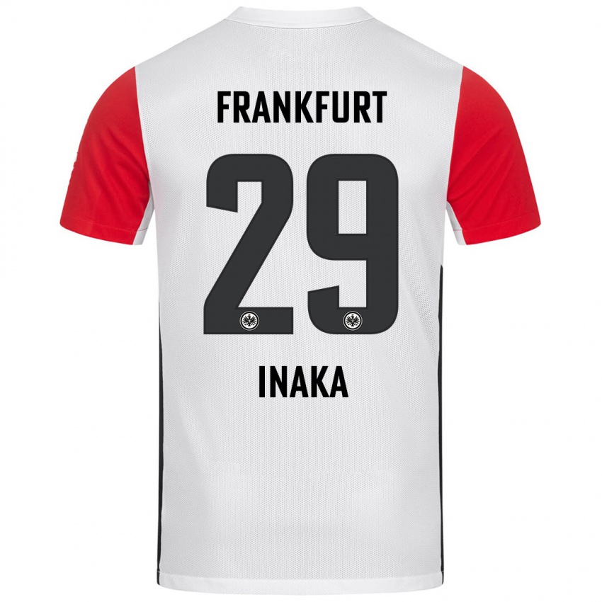 Niño Camiseta Arthur Inaka #29 Blanco Rojo 1ª Equipación 2024/25 La Camisa México