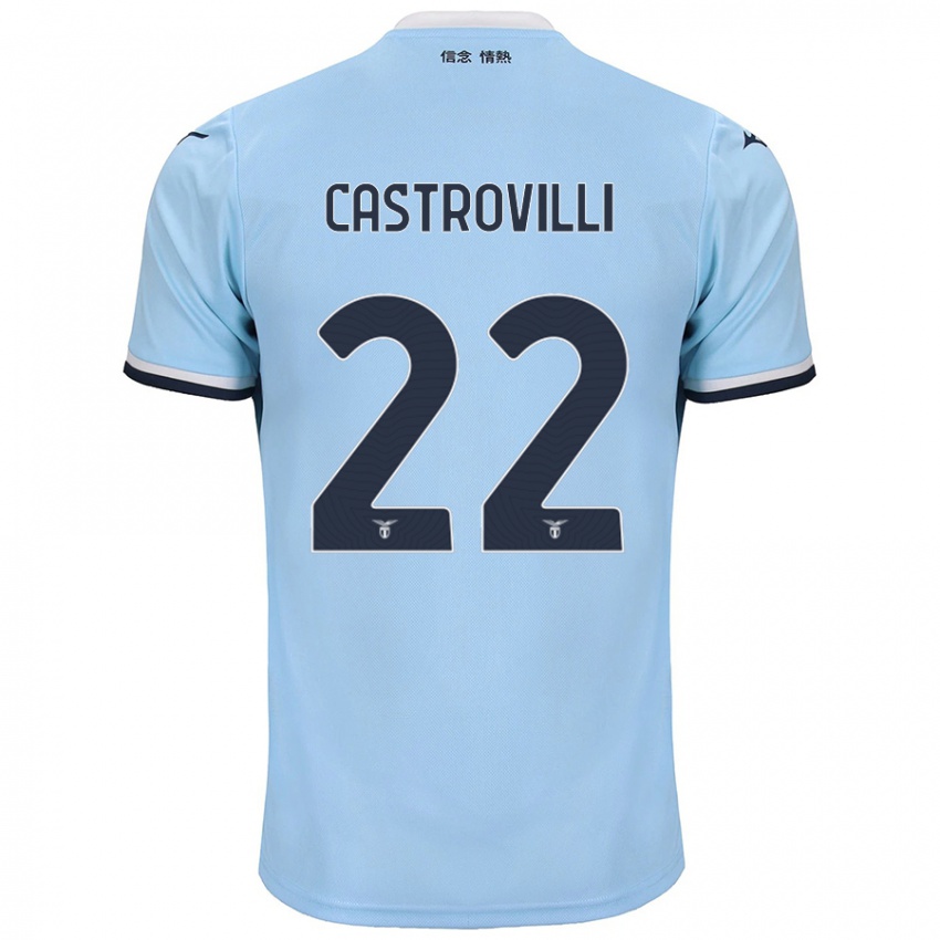 Niño Camiseta Gaetano Castrovilli #22 Azul 1ª Equipación 2024/25 La Camisa México