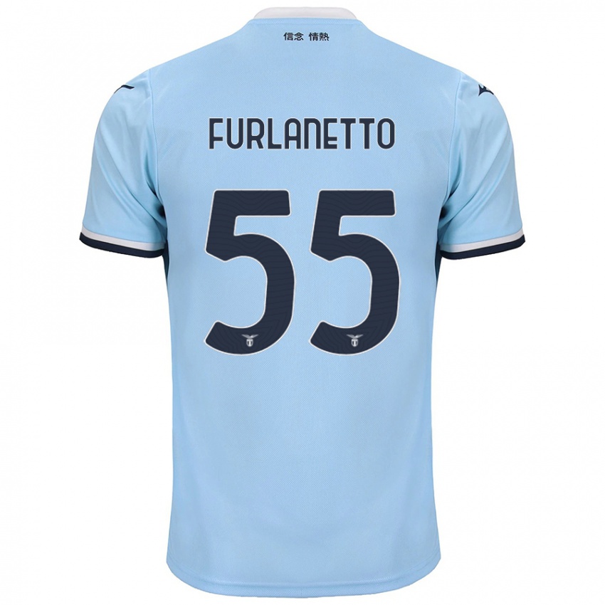 Niño Camiseta Alessio Furlanetto #55 Azul 1ª Equipación 2024/25 La Camisa México