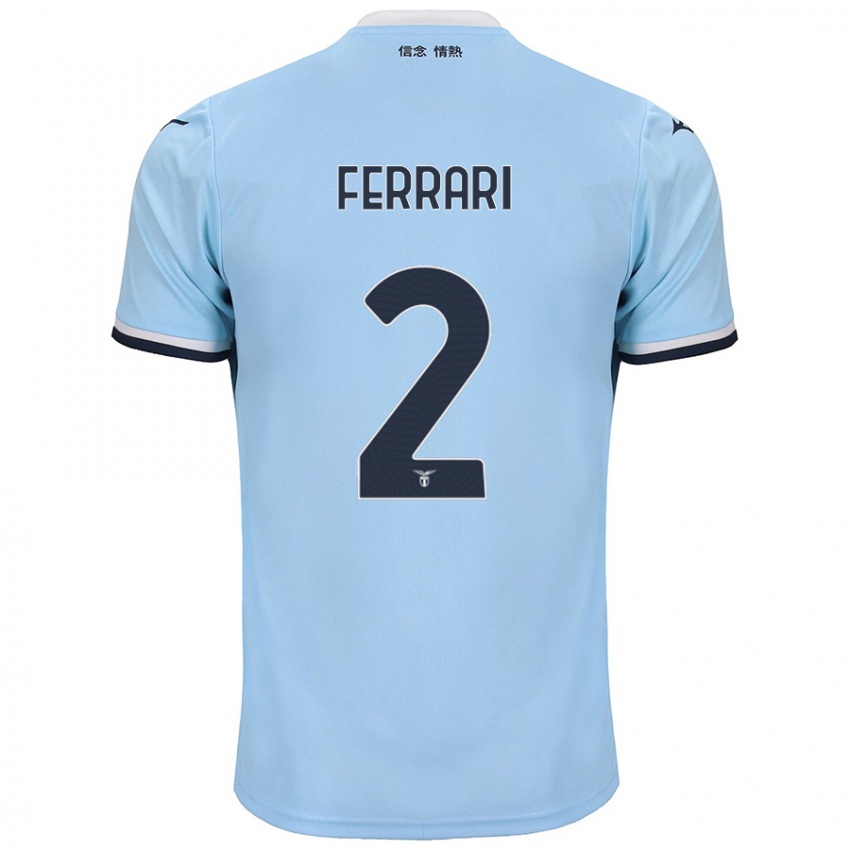 Niño Camiseta Lorenzo Ferrari #2 Azul 1ª Equipación 2024/25 La Camisa México