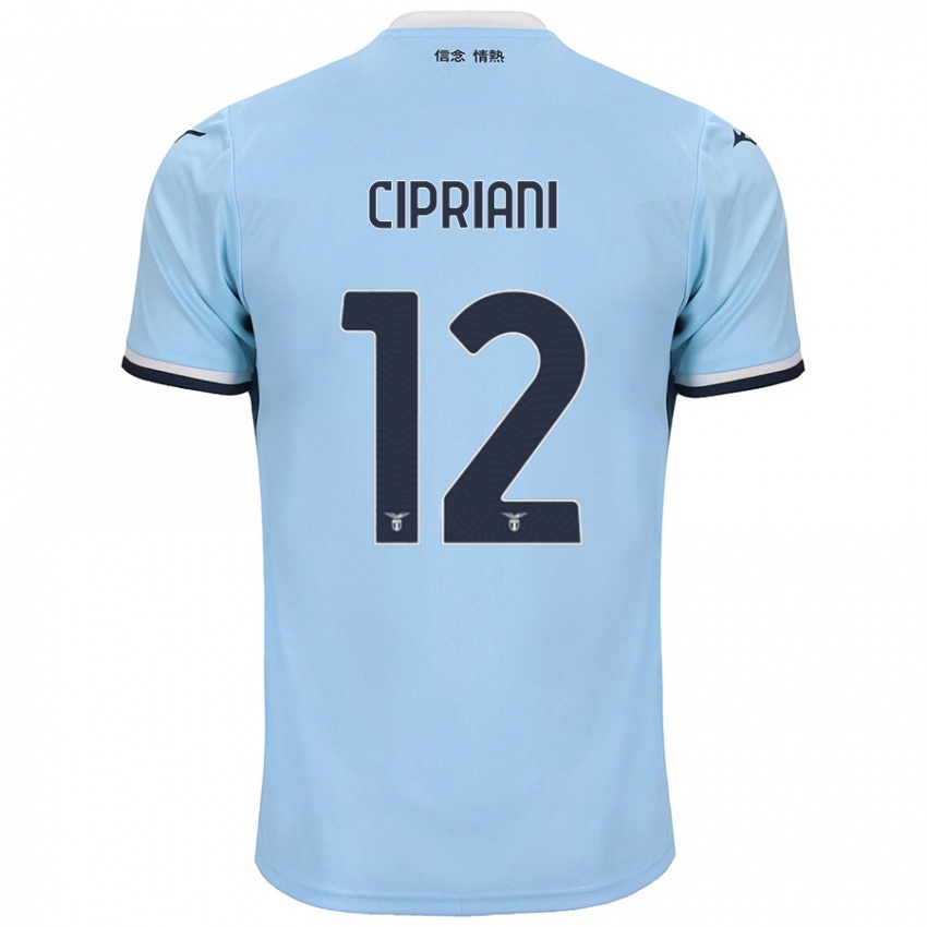 Niño Camiseta Alessio Cipriani #12 Azul 1ª Equipación 2024/25 La Camisa México