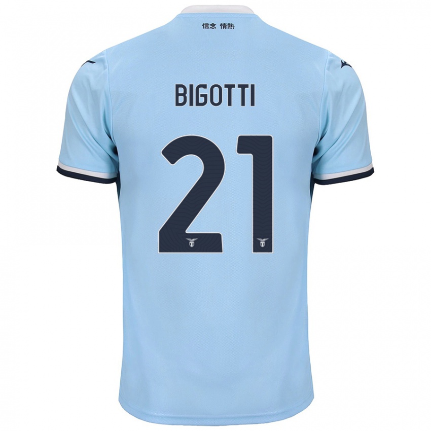 Niño Camiseta Massimo Bigotti #21 Azul 1ª Equipación 2024/25 La Camisa México