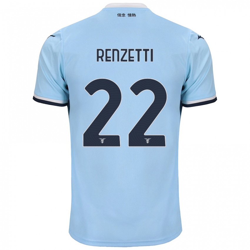 Niño Camiseta Davide Renzetti #22 Azul 1ª Equipación 2024/25 La Camisa México