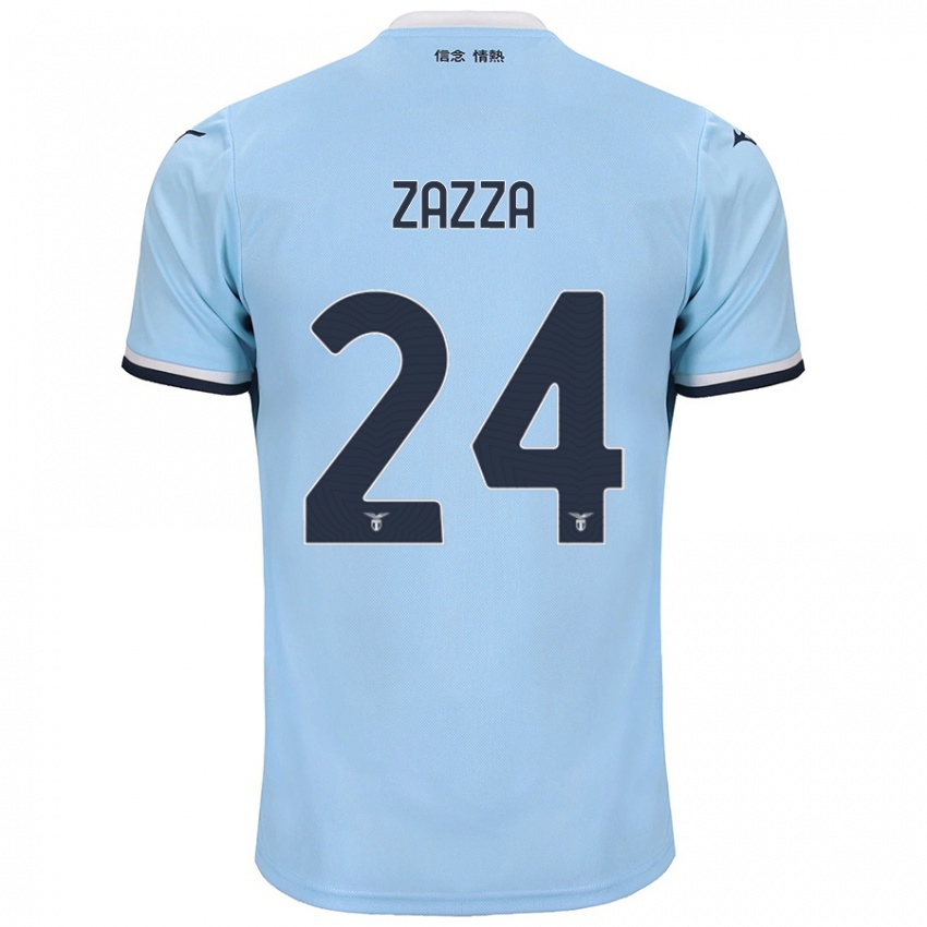 Niño Camiseta Matteo Zazza #24 Azul 1ª Equipación 2024/25 La Camisa México