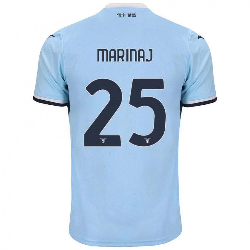 Niño Camiseta Kledi Marinaj #25 Azul 1ª Equipación 2024/25 La Camisa México