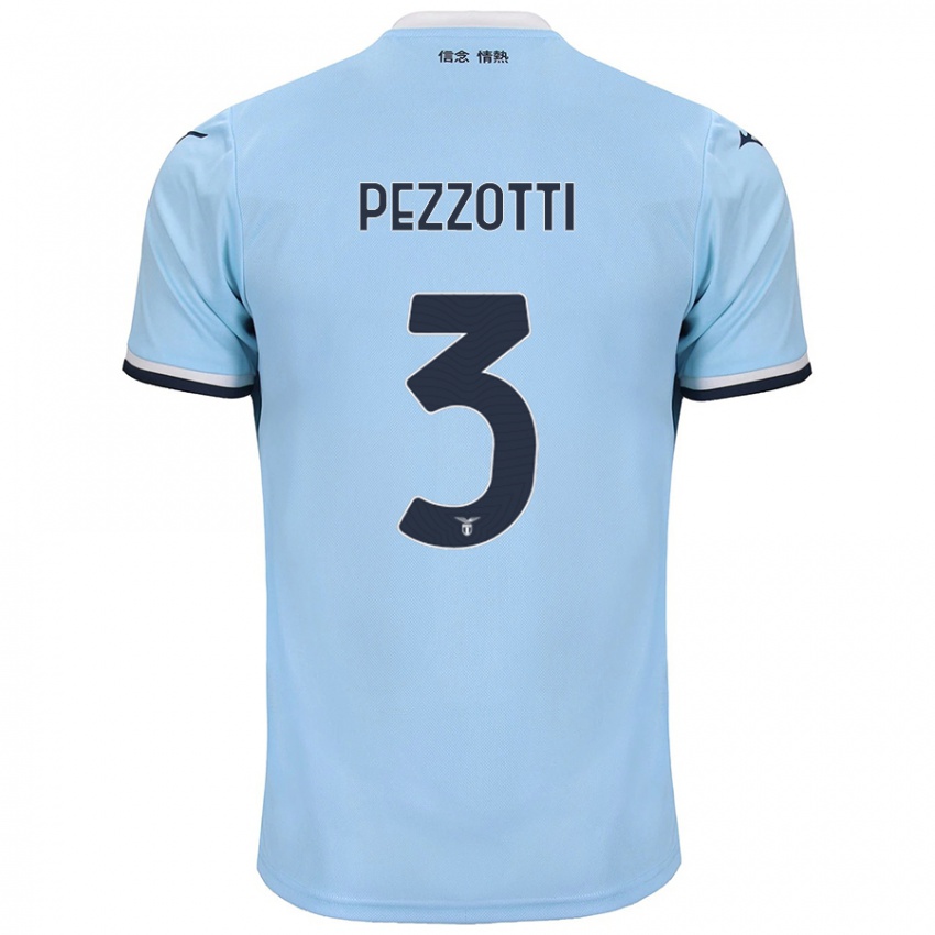 Niño Camiseta Arianna Pezzotti #3 Azul 1ª Equipación 2024/25 La Camisa México