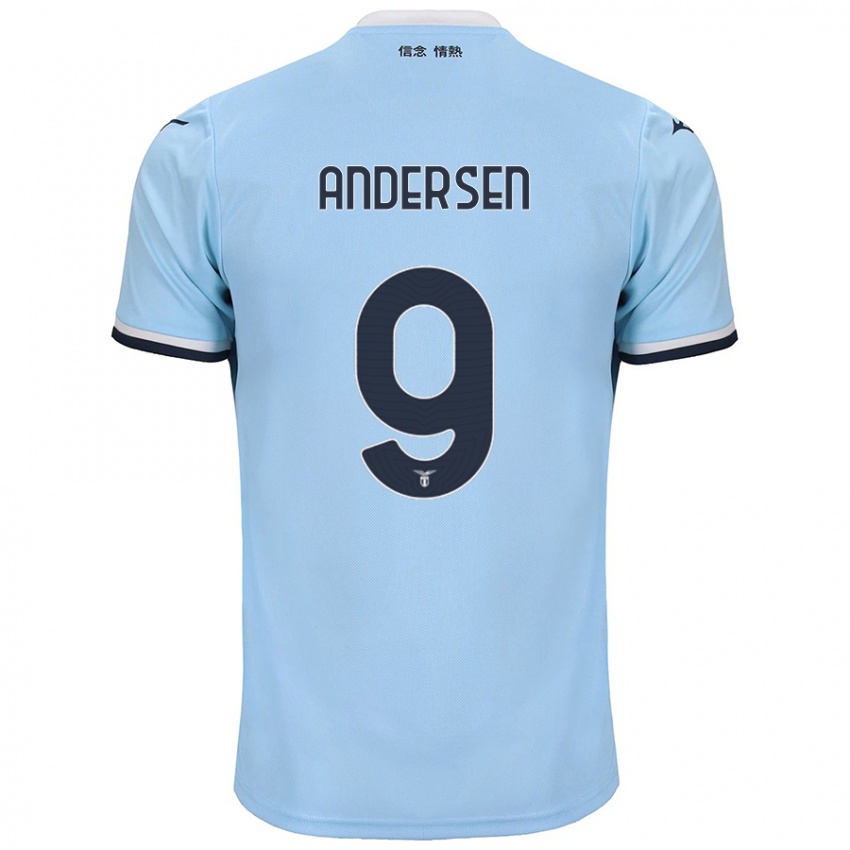 Niño Camiseta Signe Holt Andersen #9 Azul 1ª Equipación 2024/25 La Camisa México