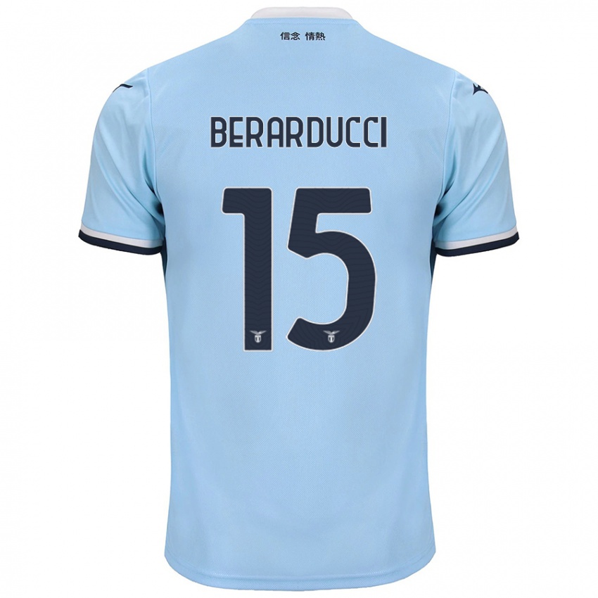 Niño Camiseta Martina Berarducci #15 Azul 1ª Equipación 2024/25 La Camisa México