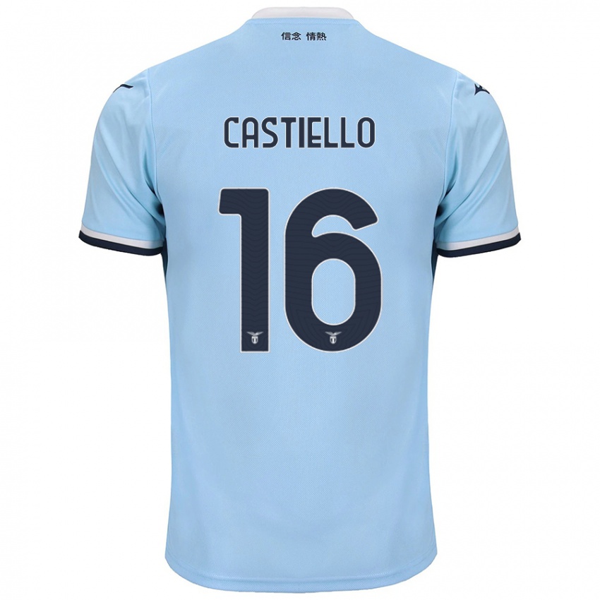 Niño Camiseta Antonietta Castiello #16 Azul 1ª Equipación 2024/25 La Camisa México