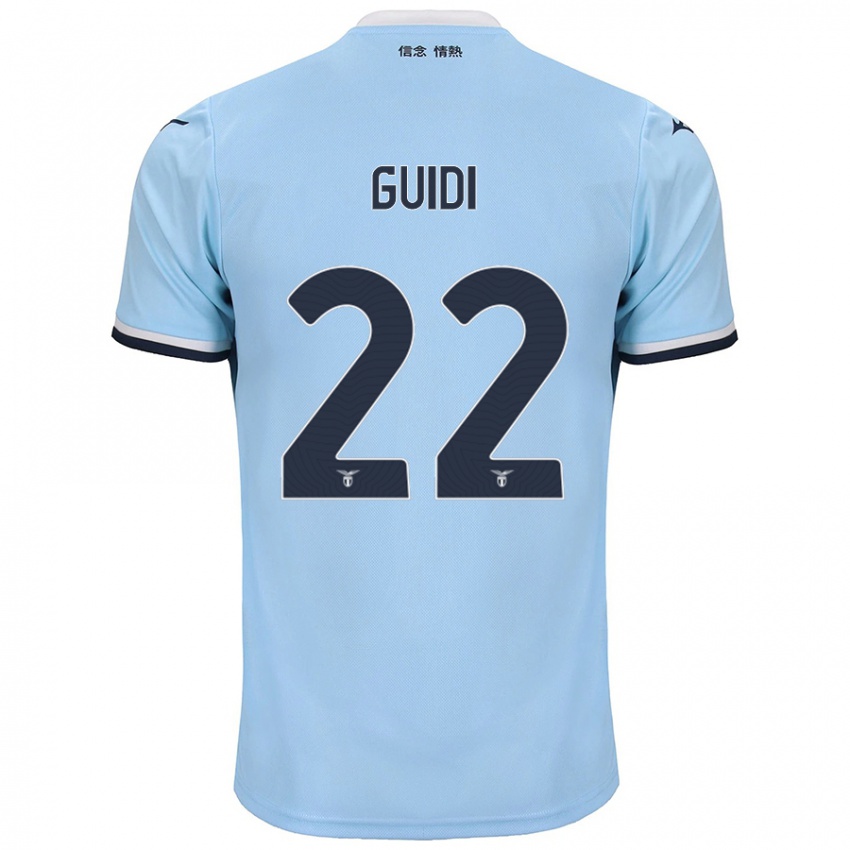 Niño Camiseta Emma Guidi #22 Azul 1ª Equipación 2024/25 La Camisa México