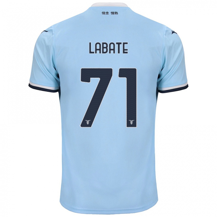 Niño Camiseta Camilla Labate #71 Azul 1ª Equipación 2024/25 La Camisa México