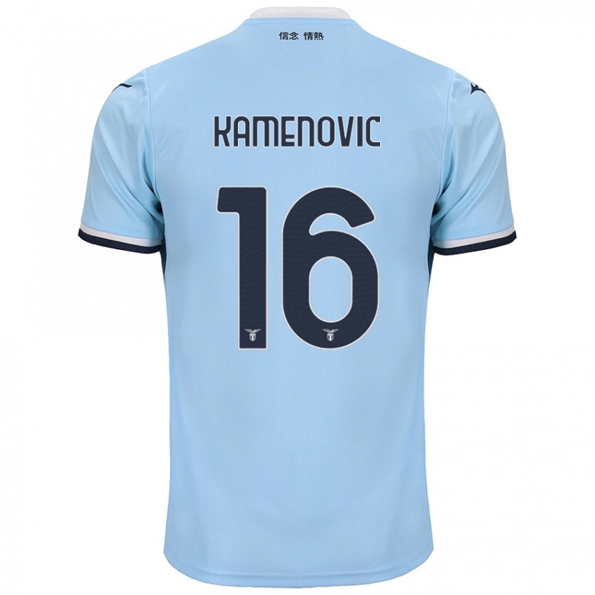 Niño Camiseta Dimitrije Kamenović #16 Azul 1ª Equipación 2024/25 La Camisa México