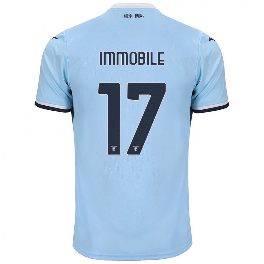 Niño Camiseta Ciro Immobile #17 Azul 1ª Equipación 2024/25 La Camisa México