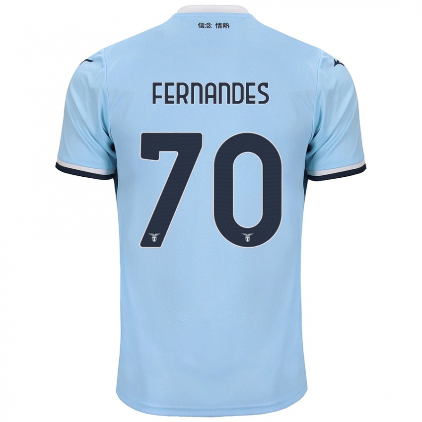 Niño Camiseta Saná Fernandes #70 Azul 1ª Equipación 2024/25 La Camisa México