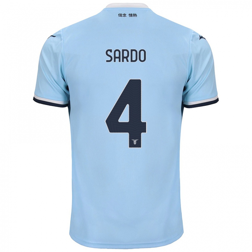 Niño Camiseta Jacopo Sardo #4 Azul 1ª Equipación 2024/25 La Camisa México