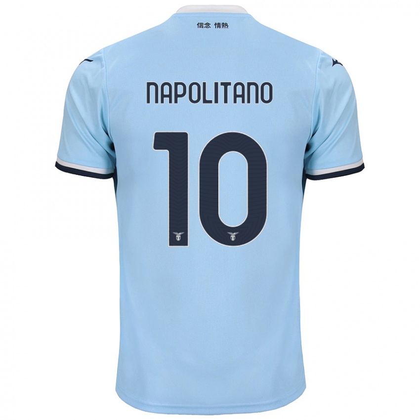 Niño Camiseta Luca Napolitano #10 Azul 1ª Equipación 2024/25 La Camisa México