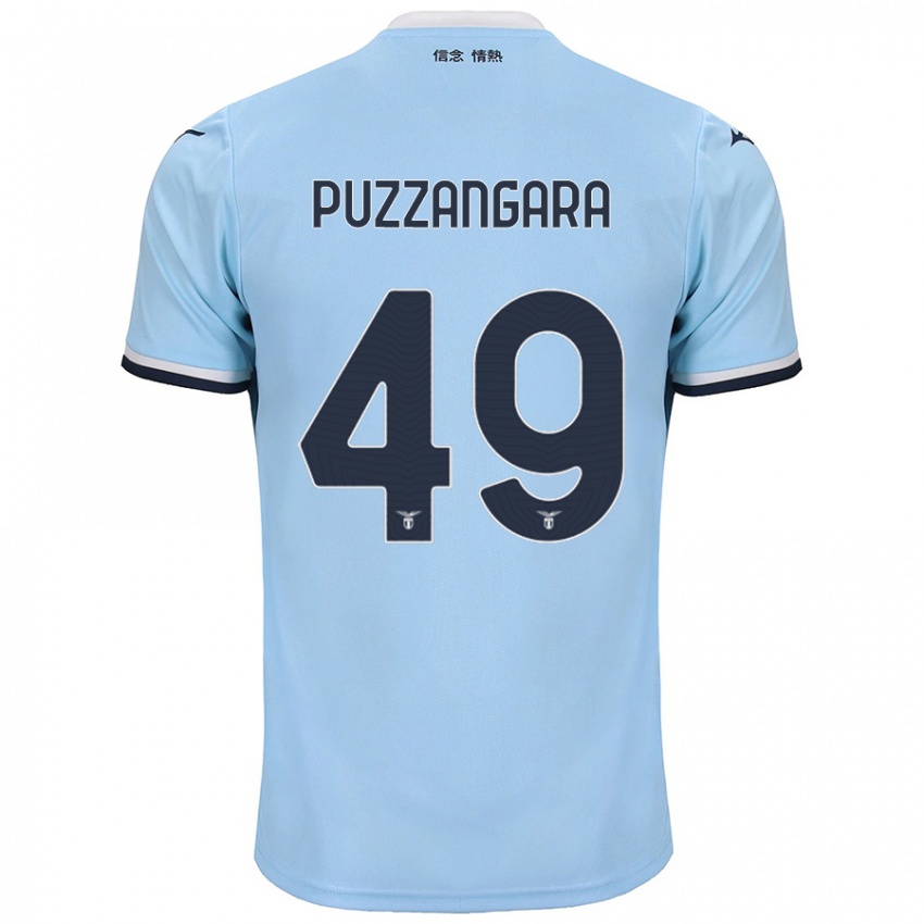 Niño Camiseta Angelo Antonio Puzzangara #49 Azul 1ª Equipación 2024/25 La Camisa México