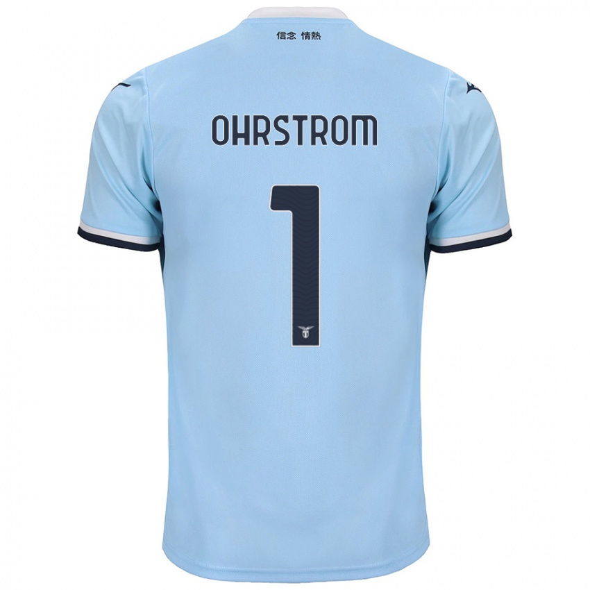 Niño Camiseta Stephanie Ohrstrom #1 Azul 1ª Equipación 2024/25 La Camisa México