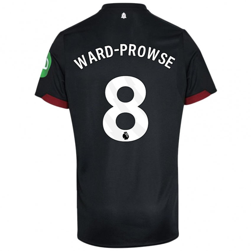 Niño Camiseta James Ward-Prowse #8 Negro Blanco 2ª Equipación 2024/25 La Camisa México