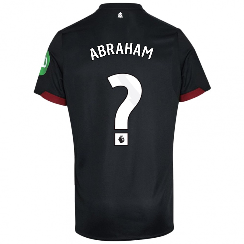 Niño Camiseta Dondre Abraham #0 Negro Blanco 2ª Equipación 2024/25 La Camisa México