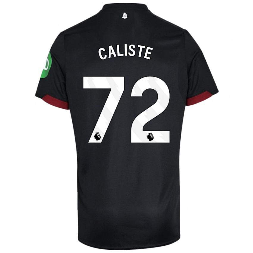 Niño Camiseta Gabriel Caliste #72 Negro Blanco 2ª Equipación 2024/25 La Camisa México