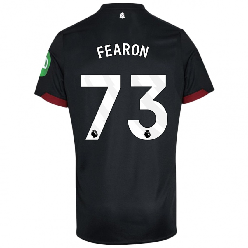 Niño Camiseta Preston Fearon #73 Negro Blanco 2ª Equipación 2024/25 La Camisa México