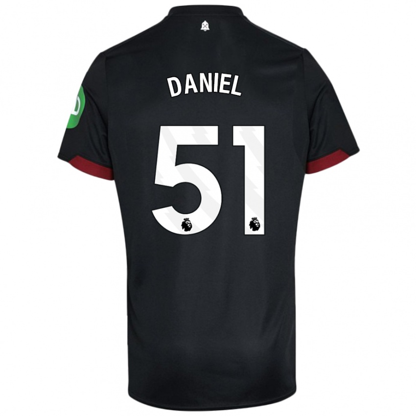 Niño Camiseta Daniel Chesters #51 Negro Blanco 2ª Equipación 2024/25 La Camisa México