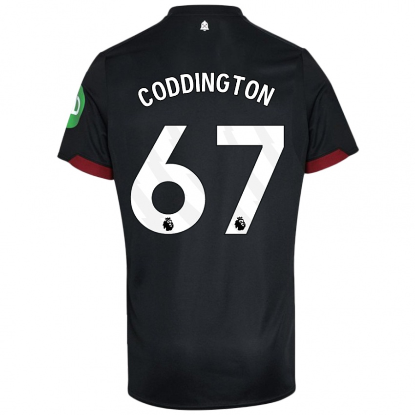 Niño Camiseta Remy Coddington #67 Negro Blanco 2ª Equipación 2024/25 La Camisa México