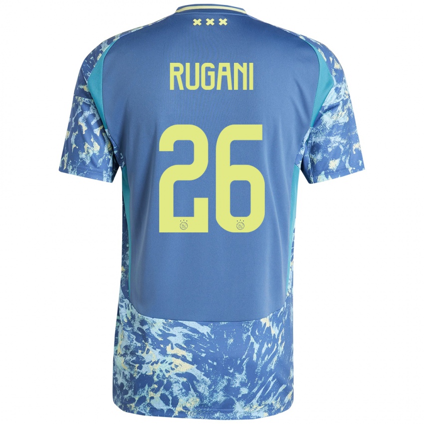 Niño Camiseta Daniele Rugani #26 Gris Azul Amarillo 2ª Equipación 2024/25 La Camisa México