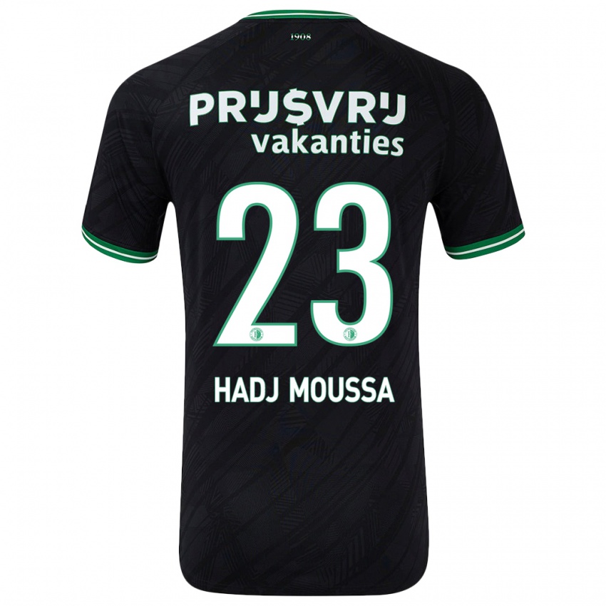 Niño Camiseta Anis Hadj Moussa #23 Negro Verde 2ª Equipación 2024/25 La Camisa México