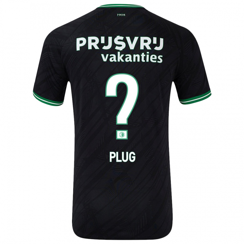 Niño Camiseta Jan Plug #0 Negro Verde 2ª Equipación 2024/25 La Camisa México