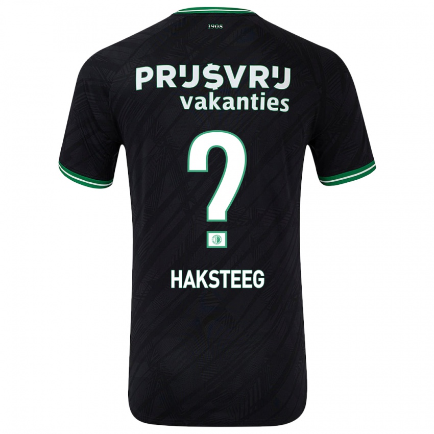 Niño Camiseta Tim Haksteeg #0 Negro Verde 2ª Equipación 2024/25 La Camisa México