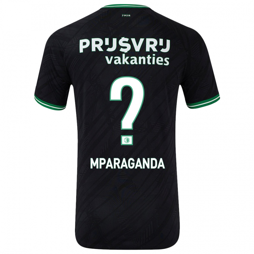 Niño Camiseta Matthew Mparaganda #0 Negro Verde 2ª Equipación 2024/25 La Camisa México