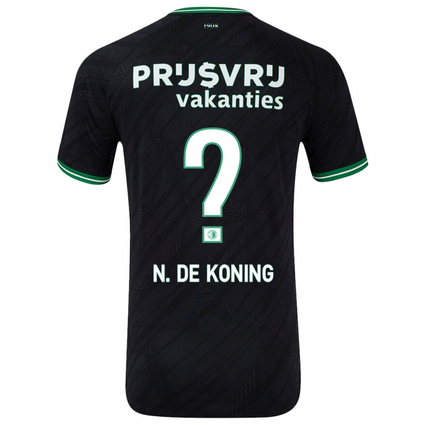 Niño Camiseta Nick De Koning #0 Negro Verde 2ª Equipación 2024/25 La Camisa México