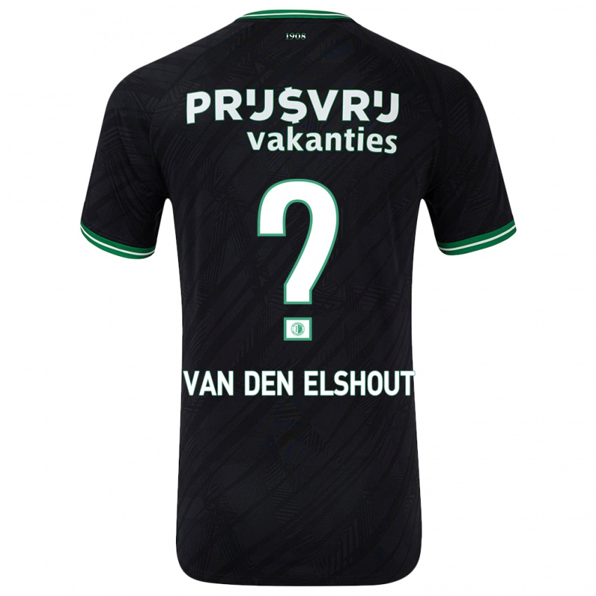 Niño Camiseta Tobias Van Den Elshout #0 Negro Verde 2ª Equipación 2024/25 La Camisa México