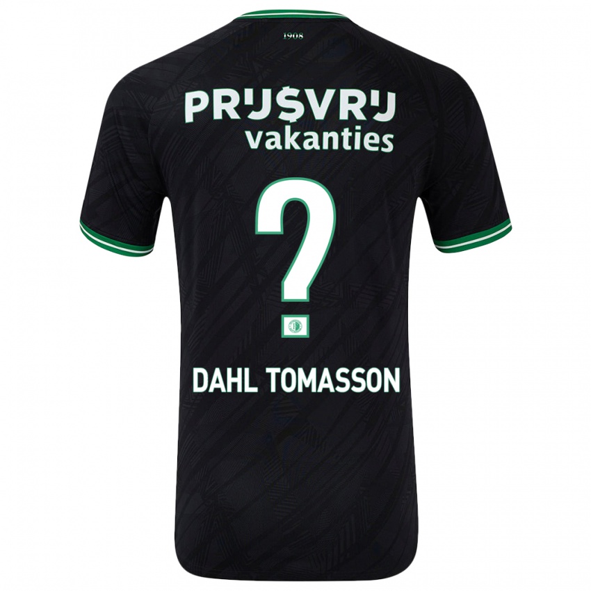 Niño Camiseta Luca Dahl Tomasson #0 Negro Verde 2ª Equipación 2024/25 La Camisa México