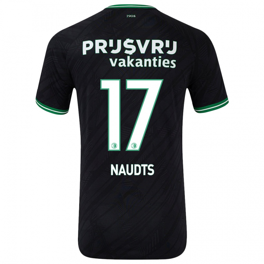 Niño Camiseta Jamir Naudts #17 Negro Verde 2ª Equipación 2024/25 La Camisa México