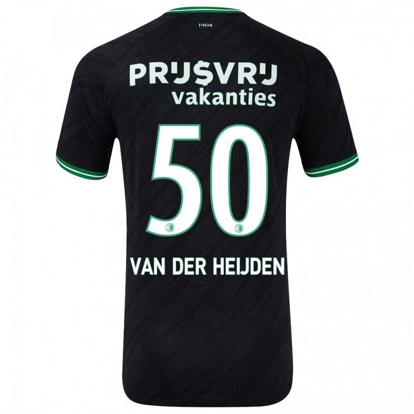 Niño Camiseta Delano Van Der Heijden #50 Negro Verde 2ª Equipación 2024/25 La Camisa México