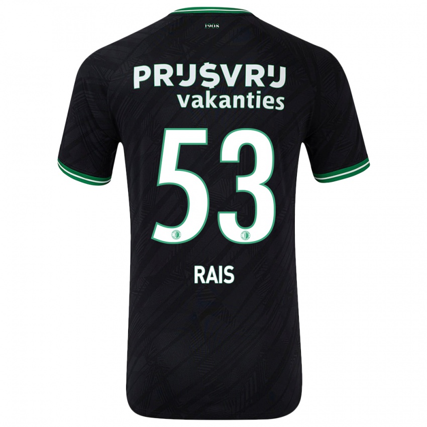 Niño Camiseta Amir Rais #53 Negro Verde 2ª Equipación 2024/25 La Camisa México