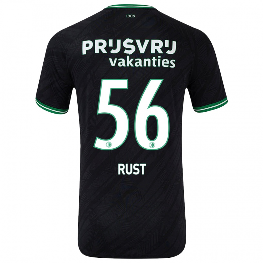 Niño Camiseta Fabiano Rust #56 Negro Verde 2ª Equipación 2024/25 La Camisa México