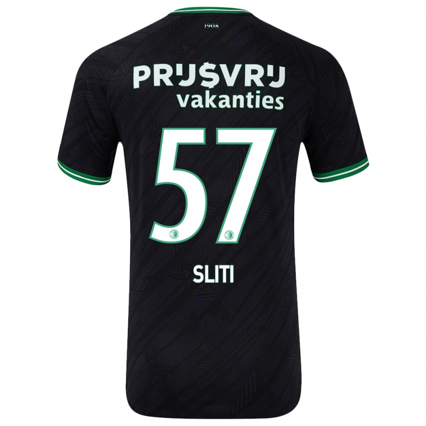 Niño Camiseta Aymen Sliti #57 Negro Verde 2ª Equipación 2024/25 La Camisa México