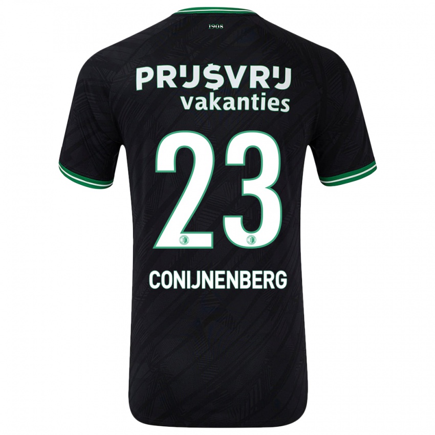 Niño Camiseta Jada Conijnenberg #23 Negro Verde 2ª Equipación 2024/25 La Camisa México