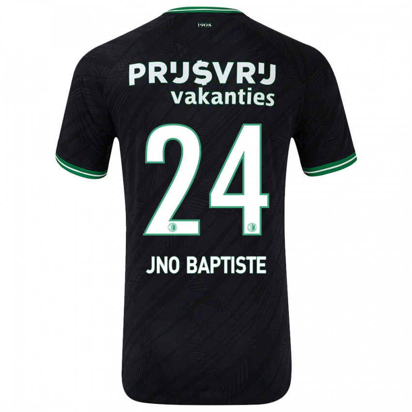 Niño Camiseta Bridget Jno Baptiste #24 Negro Verde 2ª Equipación 2024/25 La Camisa México