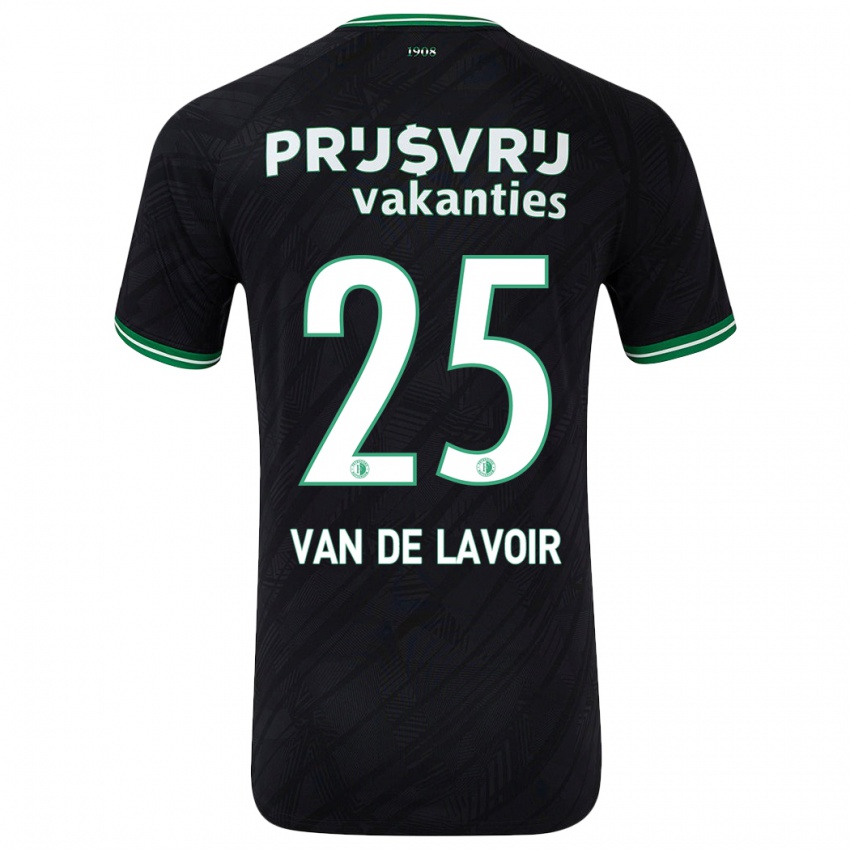 Niño Camiseta Romeé Van De Lavoir #25 Negro Verde 2ª Equipación 2024/25 La Camisa México