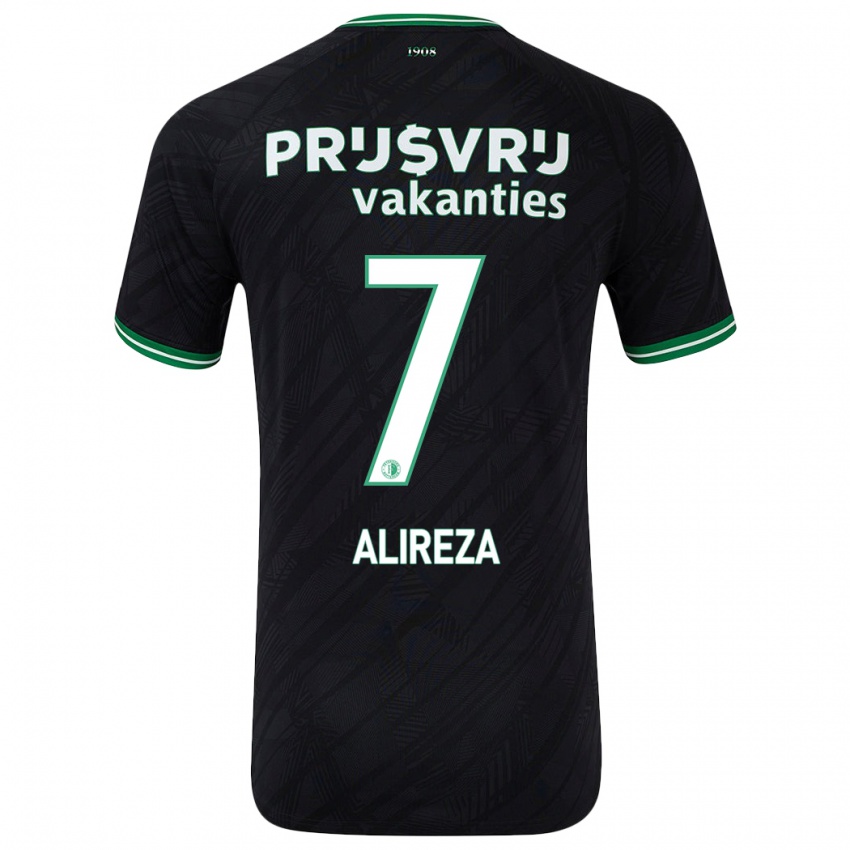 Niño Camiseta Alireza Jahanbakhsh #7 Negro Verde 2ª Equipación 2024/25 La Camisa México