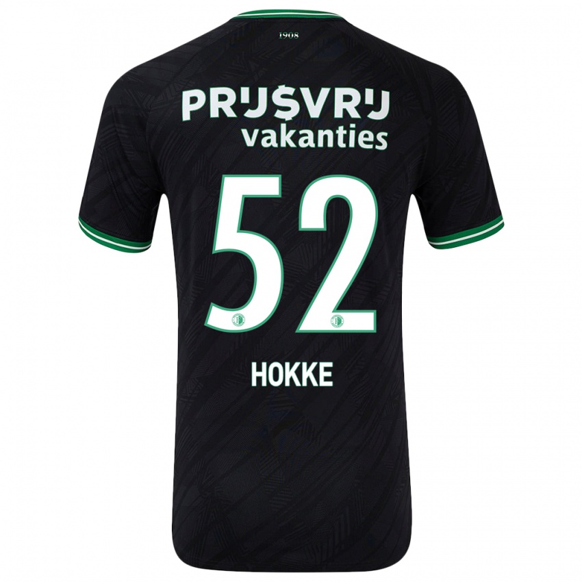 Niño Camiseta Milan Hokke #52 Negro Verde 2ª Equipación 2024/25 La Camisa México